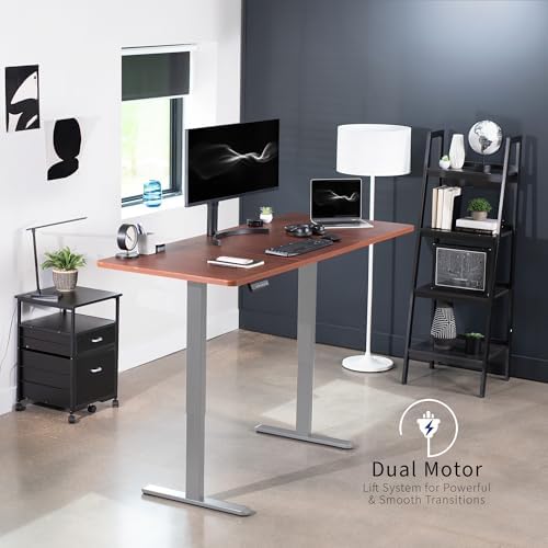 VIVO Dark Walnut 71 x 30 in Standing Desk, DESK-KIT-E2G7D