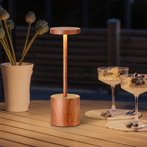 Cordless Table Lamp Rechargeable,Battery Powered LED Outdoor Table Light