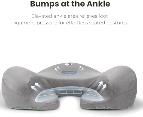 Meditation Cushion Memory Foam Floor Pillow for Cross Legged Sitting