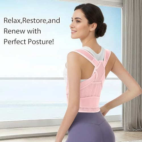 Posture Corrector for Women and Men, Adjustable Full Back Brace