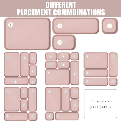 Drawer Organizers Bins 18 PCS for Bathroom Makeup Desk Office