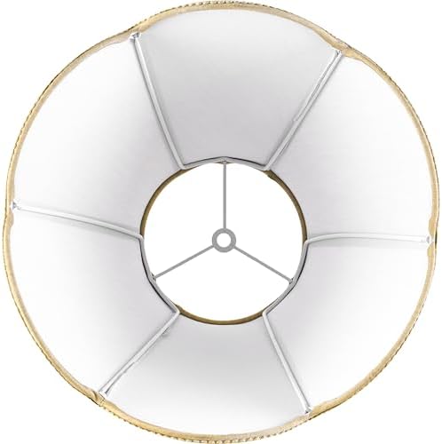 GO&SO Lamp Shades Set of 2,6" x 13" x 10.6",Bell Lamp Shade,Gold Petals