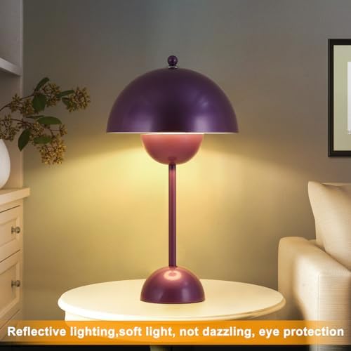 Creative Mid-Century Modern Bud Table Lamp for Home&Office, Pearl Violet