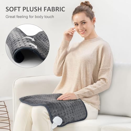 Snailax Heating Pad for Back Pain Relief, Electric Heat Pad for Cramps