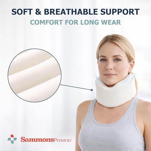Sammons Preston Soft Cervical Collar, 2", Neck Brace, Pain Support, Cream