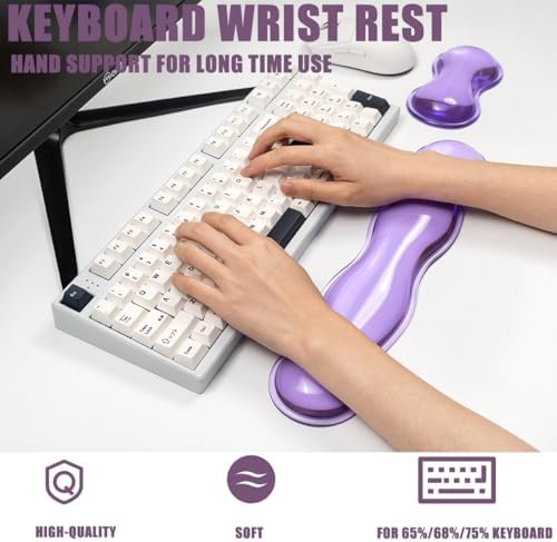 Gel Keyboard and Mouse Wrist Rest Set,Wrist Pad for Computer Keyboard