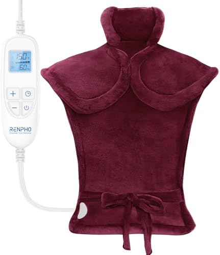 RENPHO Electric Heating Pad for Back, Neck & Shoulders, Large Heating Pad