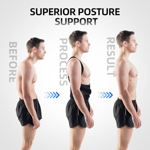 Posture Corrector for Women & Men, Shoulder Full Back Brace, XL