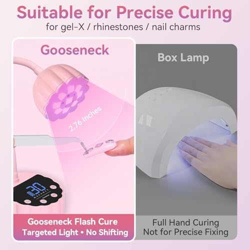 Makartt Gooseneck UV LED Nail Lamp for Nail Tips Builder Gel, DIY Salon Use