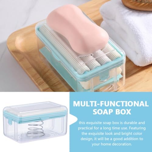 2pcs Multi Function Soap Foaming Tool Box with Roller Drainage Holder