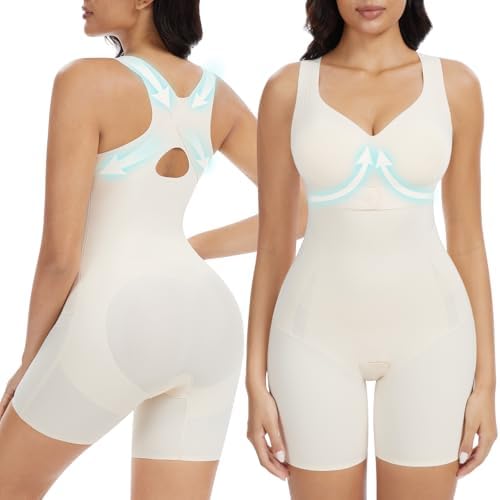 Slimers Posture Corrector Shapewear Bodysuit : Posture Bra Shapewear Tummy Control - Upper Back Support Body Shaper