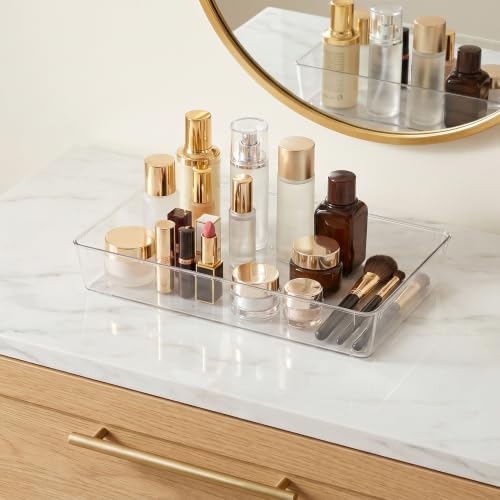 Manalete 30 Pcs Clear Plastic Drawer Organizer, Makeup & Vanity Organizer