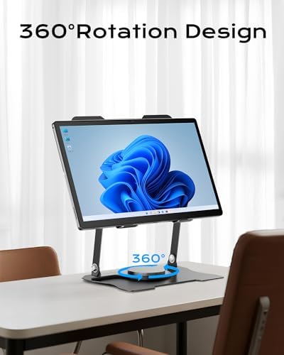 Ergonomic Computer Stand for Desk, Adjustable Height Laptop Stand, Notebook Mount Holder Compatible with 10-15.6 Inch Laptops, Tablets