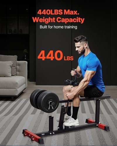VEVOR Leg Press Machine, 700/550/440 LBS Capacity Lower Body Special Leg Machines, Adjustable Leg Strength Workout for High-Intensity Presses, Home Gym Workout Training Weight Equipment