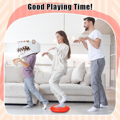 Silipull Wobble Cushion with Inflation Pump Balance Disc Stability Disc Wiggle Seat Therapy Exercise Office Chair or Sensory