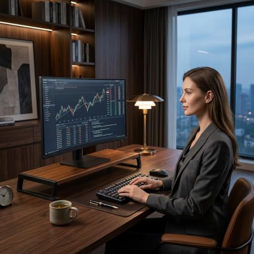 Zapuno Desk Organizer and Accessories, Computer Monitor Stand Riser with USB Hub , Laptop Stand