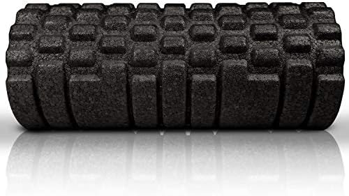 The Original Body Roller - High Density Foam Roller Massager for Deep Tissue Massage of the Back and Leg Muscles - Self Myofascial Release of Painful Trigger Point Muscle Adhesions (Black)