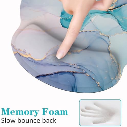 Lateefah Ergonomic Mouse Pad with Wrist Rest and Keyboard Wrist Rest Set