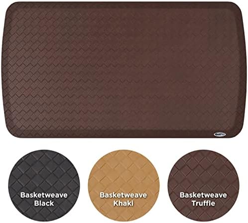 GelPro Elite Premier Gel & Foam Anti-Fatigue Kitchen Floor Comfort Mat, 20" x 36", Basketweave Truffle