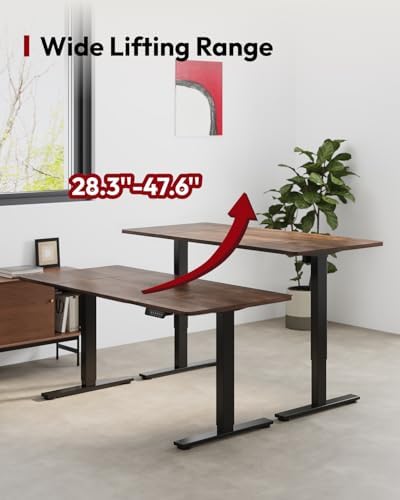 SANODESK Dual Motor 71''x 32'' Large Height Adjustable Standing Desk