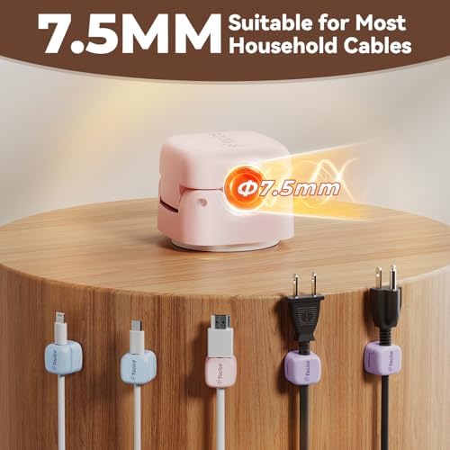 6Pack 360° Rotatable Cord Organizer for Desk Charger, Multicolor