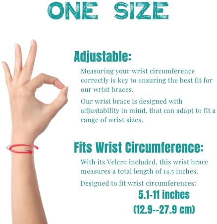 2-Pack Universal Wrist Braces - Support for Left & Right Hand