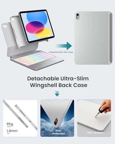 typecase Edge+ Keyboard Case for iPad A16 11th/10th Gen, Portrait Stand