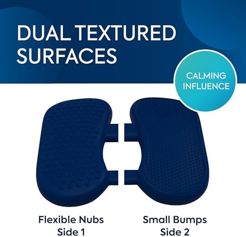 Bouncyband Wiggle Feet, Dark Blue, 1 Pack – Sensory Foot Cushion Quietly