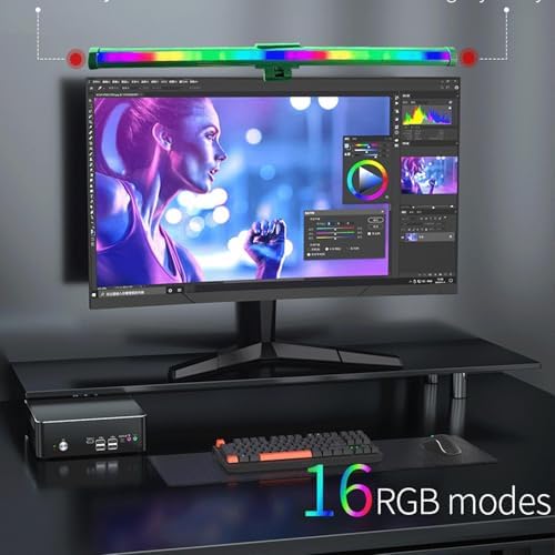 Computer Monitor Lamp 3 Colors Adjustable Anti-Glare