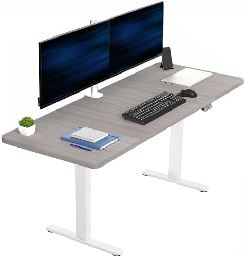 VIVO Dark Gray 60 x 24 in Standing Desk, DESK-KIT-W06G