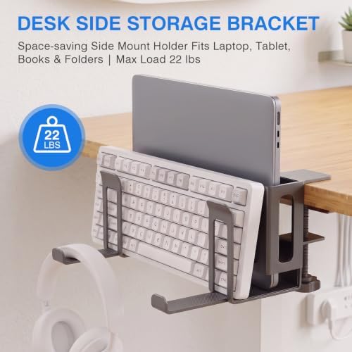 Laptop Stand Vertical, 2-Slot Under Desk Laptop Holder