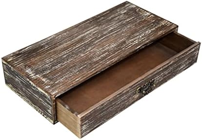 Wooden Drawers Organizer Box Solid Farmhouse Retro Desktop Storage Box