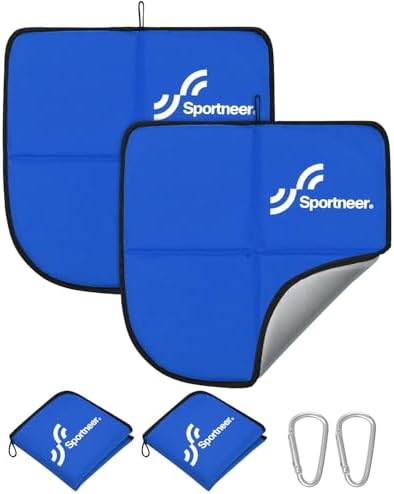 Sportneer Sitting Pad, Lightweight Waterproof Folding Seat Pad for Backpacking, 15.75'' x 15.75'' Portable Camping Seat Mat for Hiking, Picnics & Outdoor Use