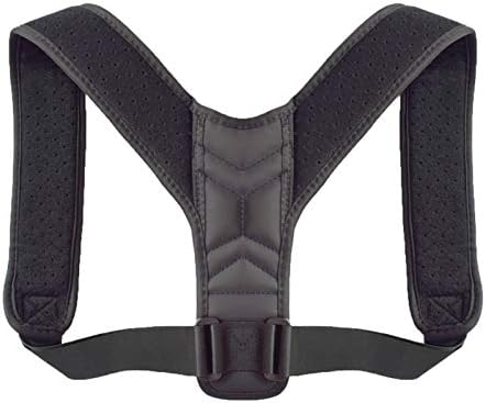 DSMYYXGS Clavicle Spine Physical Adjustable Back Posture Corrector Belt Men Women Home Office Upper Shoulder Posture Correction (Color : T, Size : Medium)