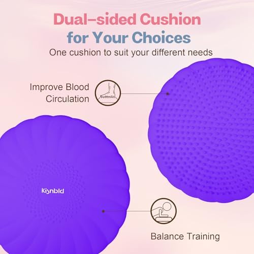 kisnbld Wobble Cushion, Balance Disc with Pump, Core & Posture Training