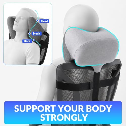 ROYALAY Office Chair Headrest Attachment, Desk Pillow for Napping