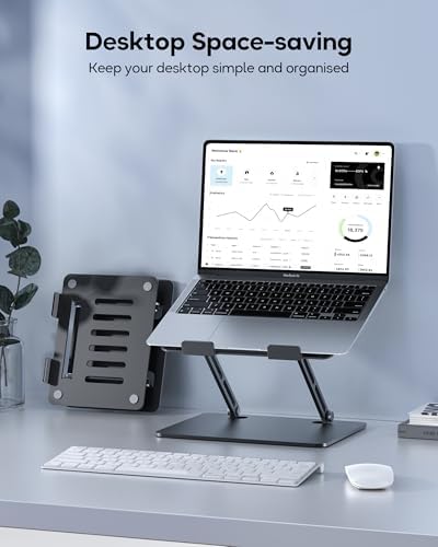 LOXP Adjustable Laptop Stand for Desk, Aluminum Computer Stand