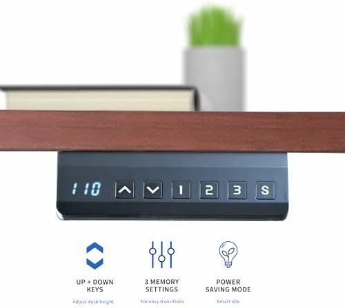 VIVO Dark Walnut 71 x 36 in Standing Desk, DESK-KIT-E2B7D-36
