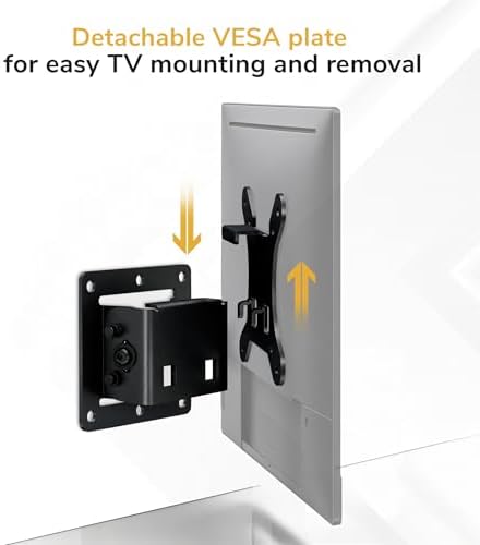 Mount-It! Tilting TV Wall Mount for 24-43 Inch TVs Low Profile