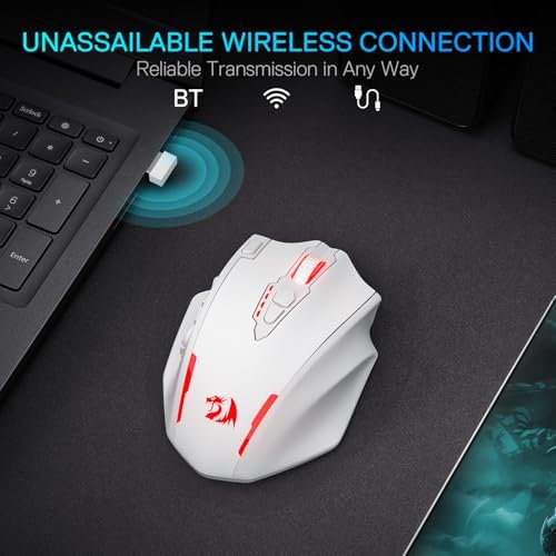 Redragon M913 MAX Wireless MMO Gaming Mouse 26000 DPI Remapping Keys