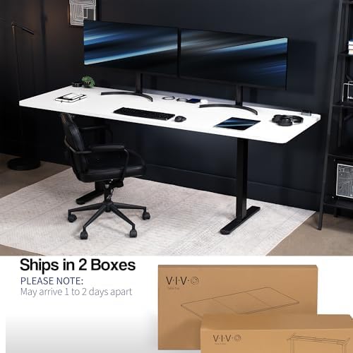 VIVO White 83 x 30 in Standing Desk, DESK-KIT-E2B84-30W