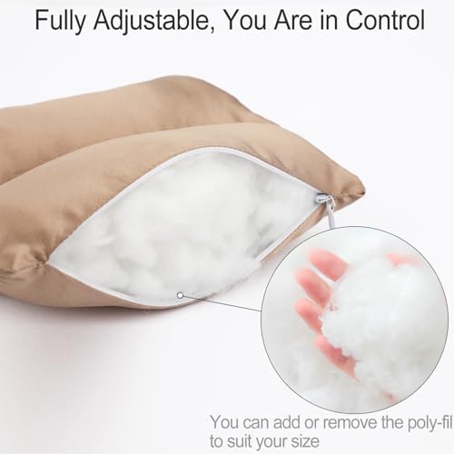 Satin Neck Pad Strap Cushion for Arm Sling Pillow Comfort Support Padding Rotator Cuff Replacemet Surgery Elbow Brace Carry Padded Cover Broken Wrist Hand Injury, Taupe