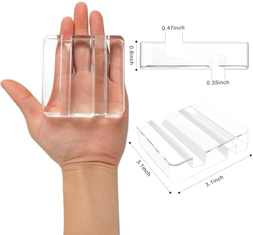 Transparent Acrylic Tablet Stand, Portable Phone Holder for Desk Use