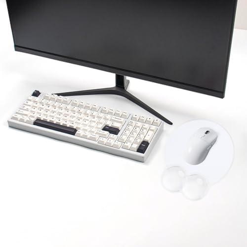 Gel Mouse Pad with Wrist Rest Ergonomic Clear Mousepad Support Pain Relief