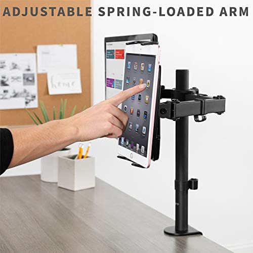 VIVO Black Universal VESA Mount Adapter, 7 in Tablet Holder, MOUNT-UVM02