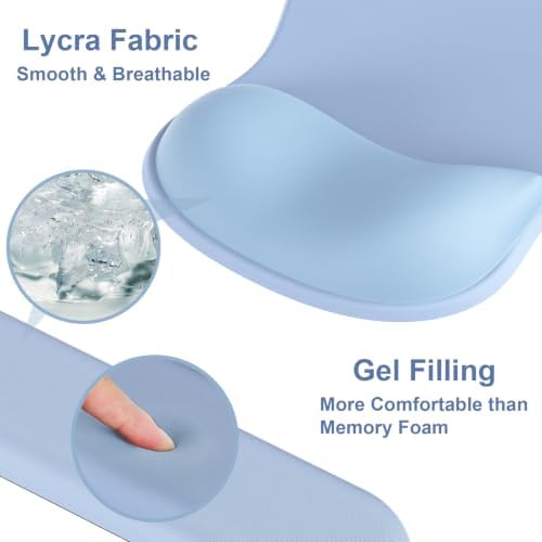 Ergonomic Mouse Pad with Wrist Rest and Keyboard Wrist Rest, Gel Mousepad