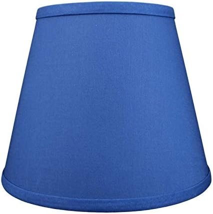 FenchelShades.com Lampshade 6" Top Diameter x 10" Bottom Diameter x 8" Slant Height 6x10x8" with Spider Attachment Diameter 0.4 Inch for Lamps with a Harp (Prussian)