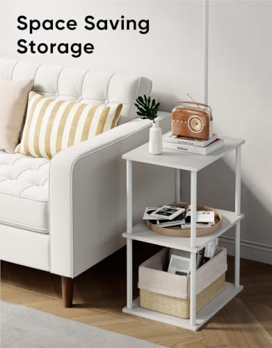 Floor Lamp with Table 2-Pack, Nightstands End Side Table for Living Room