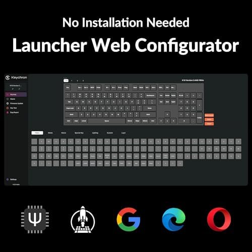 Keychron K10 (Version 2) Full Size QMK Wireless Custom Mechanical Keyboard