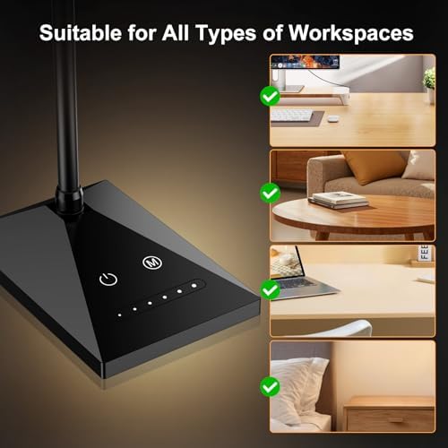 LED Desk Lamp, Eye-Caring Desk Light